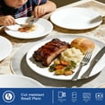 thumbnail image 5 of Dayedo 6-piece ceramic plate set, suitable for holding cakes and salads, white 8-inch appetizer plate, 5 of 8
