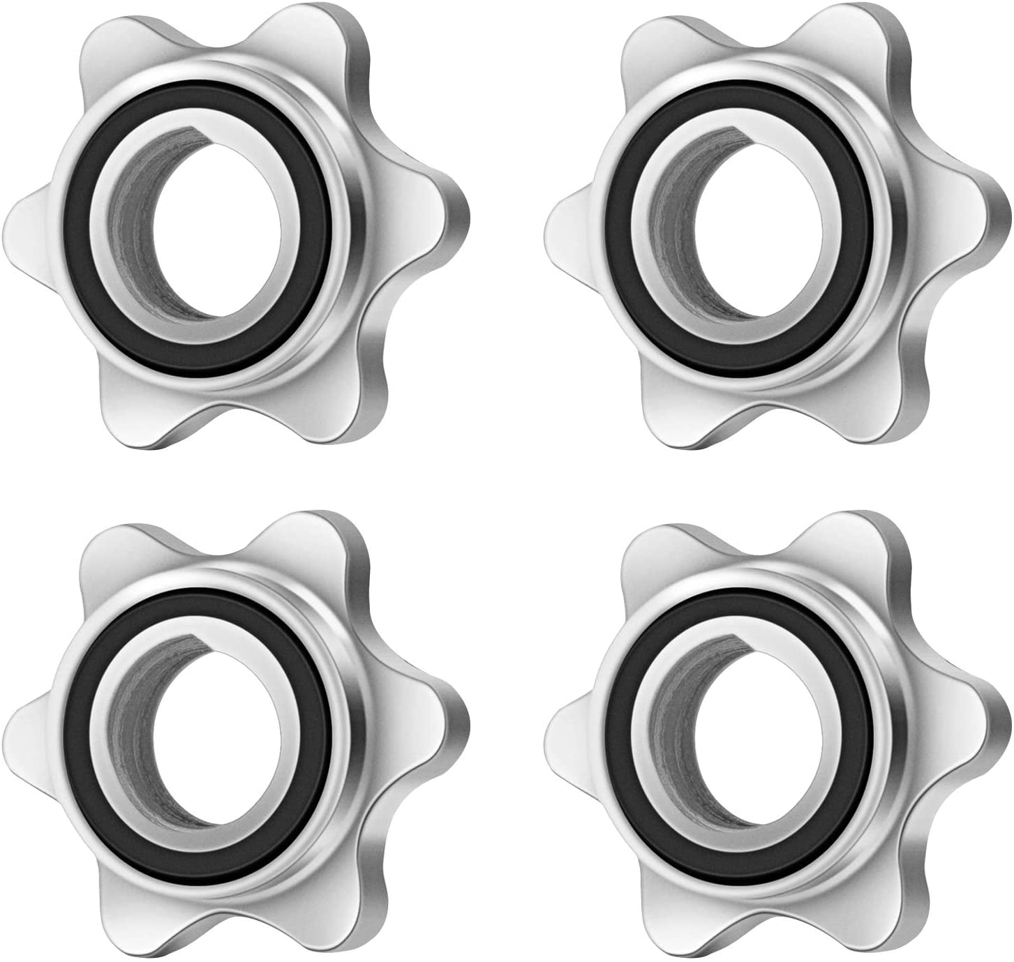 2/4Pcs AntiSlip Hex Nut 25mm SpinLock Collar Screw for Barbell