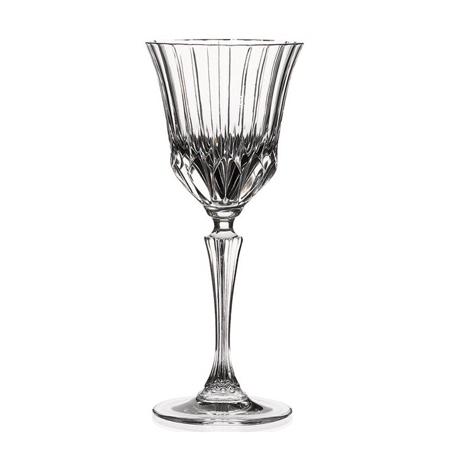 Set of 6 Crystal RCR Adagio Water Glassware Set 7.5 oz water Glasses