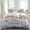 Blue, variant on Easter Set of 4 Bedding Quilt Covers, Tulip Flowers Spring Easter Egg Bunny Butterfly Beige 4-Piece Bed Sheet Set with Extra Soft Bed Sheets Quilt Cover Pillowcase, Full