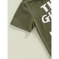 thumbnail image 6 of Bagilaanoe Baby Boys 2PCS Summer Outfit Sets Short Sleeve Letter Print O-Neck T-Shirt Tops Shorts, 6 of 9