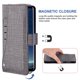 thumbnail image 3 of Compatible con Samsung Galaxy S8 Funda tipo cartera Correa de muñeca Funda de cuero Flip Cover Titular de la tarjeta Fundas de teléfono celular para Glaxay S8 Mujeres Hombres - Gris oso de fresa  Electrónica, 3 of 5