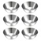thumbnail image 1 of Billioteam 6 Piezas Platos Para Salsa De Acero Inoxidable Tazones Redondos Para Condimentar Mini Platos Para Aperitivos Tazón Para Salsa De Sushi Platillos Para Mezclar (3,15 X 1,18 Pulgadas), 1 of 1