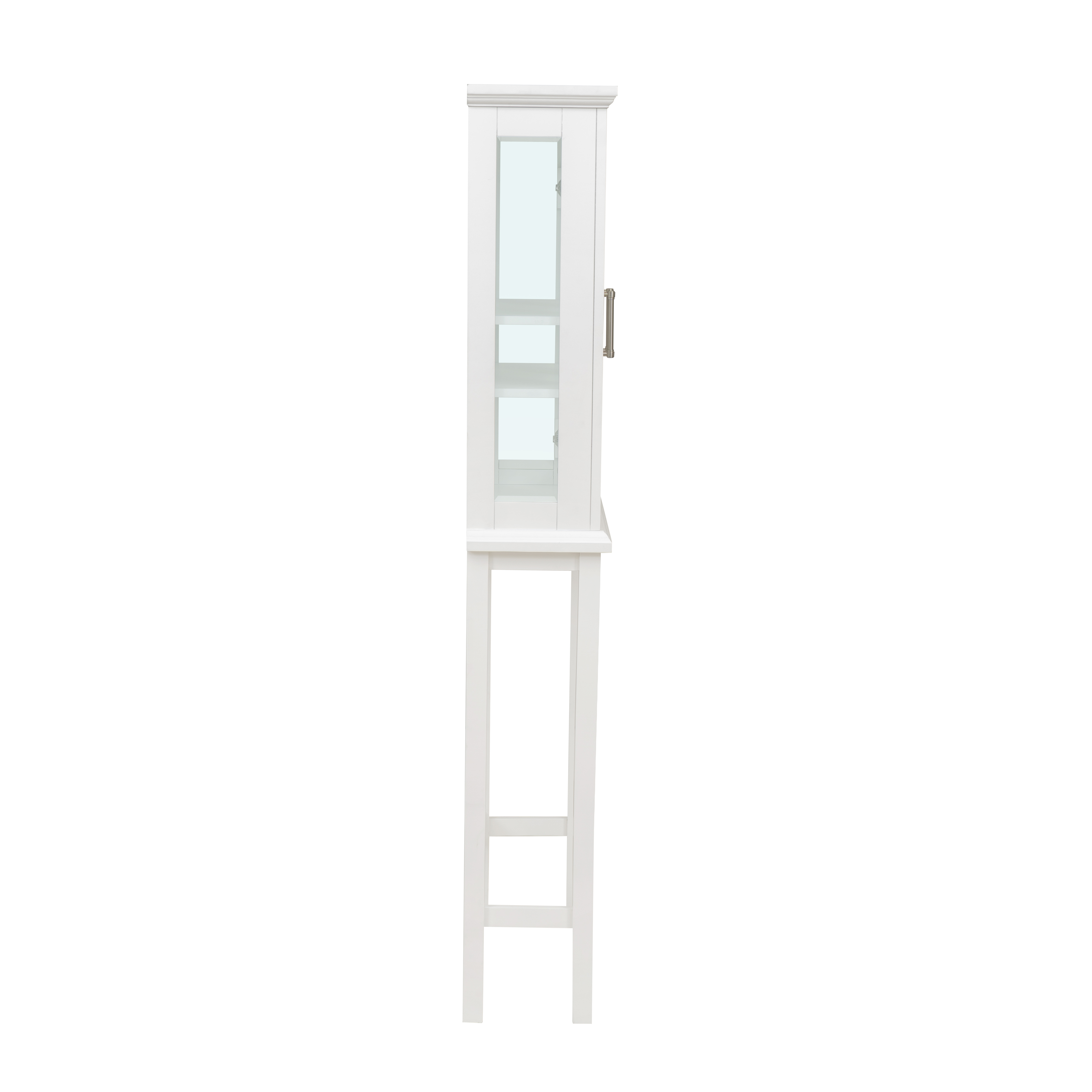 Linon Serenity Over the Toilet Bathroom Space Saver, White