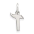 thumbnail image 3 of Pendentif Breloque Collier Monogramme Prénom Initiale Lettre T Délicat en Argent Sterling 925, 3 of 8