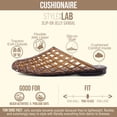 thumbnail image 3 of Cushionaire Lab Jelly Flats for Women, Closed Toe Slip On Lightweight Womens Mules with Woven Design and Cushioned Comfort, 3 of 21