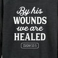 thumbnail image 3 of Instant Message - By His Wounds Isaiah - Women's Lightweight French Terry Long Sleeve Shirt, 3 of 6