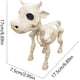 thumbnail image 2 of Estatua de esqueleto de vaca para Halloween, vaca, caballo, gato, rana, animales de esqueleto realistas, decoraciones de Halloween para el patio, esqueleto espeluznante, esqueleto de animal de vaca pa, 2 of 7