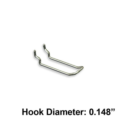 

Azar Displays 701130 3 Metal Wire Loop Hook: 0.148 Diameter 50-Pack