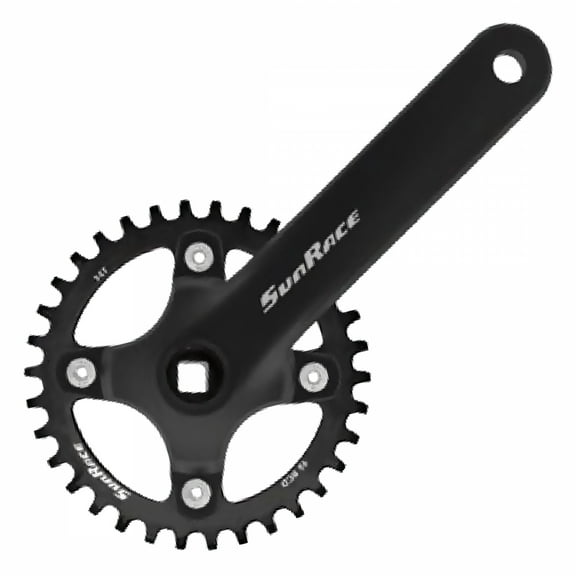 Sunrace Crankset Fcm808 175X38 Sq Bk
