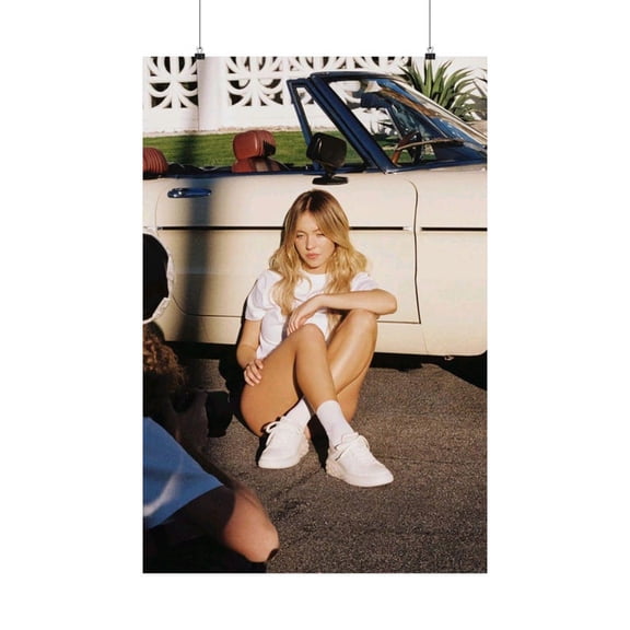 Cinematic Celebrity Wall Art Featuring Sydney Sweeney Modern Lifestyle Portrait Size 24x36 Unframed Poster