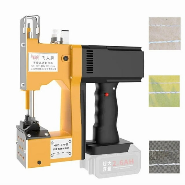 Handheld Bag Sewing Machine Electric Industrial Packaging Machine Lithium Battery Portable Sack Sewing Machine ,Easy to Use