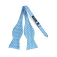 thumbnail image 6 of HISDERN Light Blue Men Bow Tie Floral Formal Bowties Handkerchief Pocket Square Set Self Tie Bowtie, 6 of 6