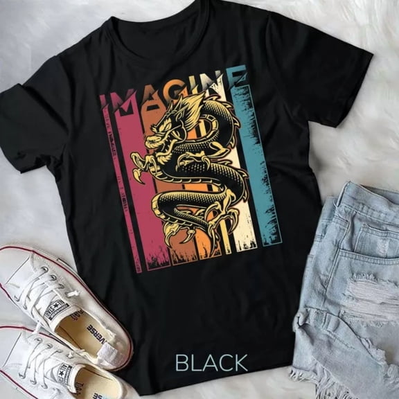 Tee With Imagine Dragon Vintage Cool Art Unisex T-Shirt