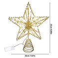 thumbnail image 3 of Clearance! Fish Bead Line Tree Top Star Christmas Decoration Scene Display Window Decoration Christmas Tree Pendant, 3 of 7