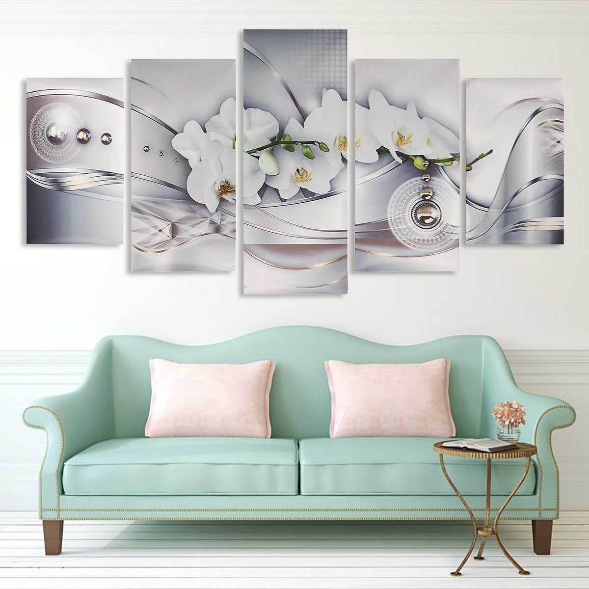 5Pcs Canvas Prints Pictures Painting Home Decor Frameless Modern