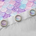 thumbnail image 4 of Castle Fairy Children Teens Marine Mermaid Princess Blackout Curtains Set of 2 (52x84 Each),Bling Gradient Glitter Window Curtains,Sea Underwater World Curtains and Drapes,Ultra Soft Home Decor, 4 of 6