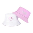 thumbnail image 1 of Sombrero de pescador unisex bordado de algodón de doble cara para mujer, ideal para playa y pesca., 1 of 5