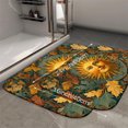 thumbnail image 2 of 1pc Sun with Floral Surroundings Absorbent Non-Slip Bathroom Thickened Flannel Rug Decor,Soft,Quick Drying,Suitable For Indoor/outdoor Use,Bathrooms,Bedrooms,Kitchens,Terrace,Laundry Rooms,16"x24", 2 of 9