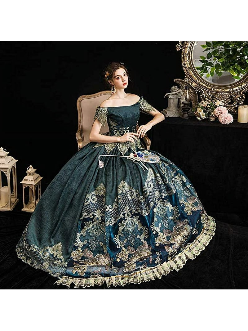 Kemao Rococo Baroque Marie Antoinette Dresses 18th Century Renaissance Historical Period Dress Gown For Women