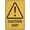Warning Sign 5, variant on Caution Hot Reflective Aluminum Metal Signage - 8"x12", With Symbol, Weatherproof - Kitchen, Workshop, Factory, Grill Area