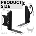 thumbnail image 2 of DZORUN Peeping Cat Metal Bookends Cute Cat Book Ends for Shelves Bookshelf Decorative Objects Home Office Desk, 2 of 6