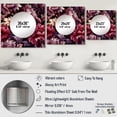 thumbnail image 4 of Designart "Grand Regency Damask IV" floral Square Mirror Wall Decor Cottage - Large Pink Square Bathroom Mirror - Square Printed Wall Mirror Art, 4 of 5