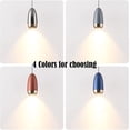 thumbnail image 3 of FSLiving H-Type Track Light with Focused 7W COB LED Track Spotlight Modern Bullet Pendant Lights Adjustable Accent Downlight 3000K Warm White for Ceiling,Customizable - 1 Light ( Black Pearl), 3 of 8