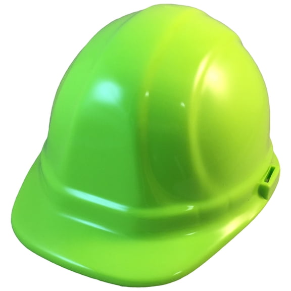 Erb Omega Ii Ratchet Suspension Hard Hat - Hi-Viz Lime Green