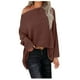 thumbnail image 1 of Blusa suelta de manga larga con manga de murciélago y gofres para mujer Fridja  fjkfkj3137, 1 of 8