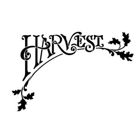 - Harvest Stencil by StudioR12 | Arched Autumn Word Art and Leaves - X-Large 18 x 26 Reusable Mylar Template | Painting, Chalk, Mixed Media | Use for Wall Art, DIY Home Decor - STCL685_4