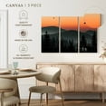 thumbnail image 4 of Elephant Stock Misty Mountain Eagles Wall Art - Horizontal Multi Panel Canvas - Living Room Wall Decor - Nature Multi Panel - Orange And Black Decor - 23" x 14", 4 of 4