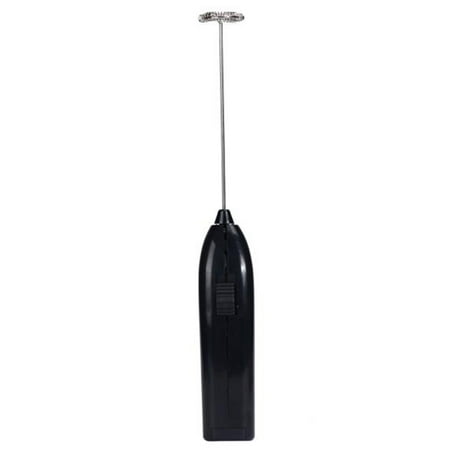 

Tssuoun Electric Egg Beater Kitchen Frother Handle Stirring Whisk High Stainless Head Coffee Beating Stirrer Washable Black
