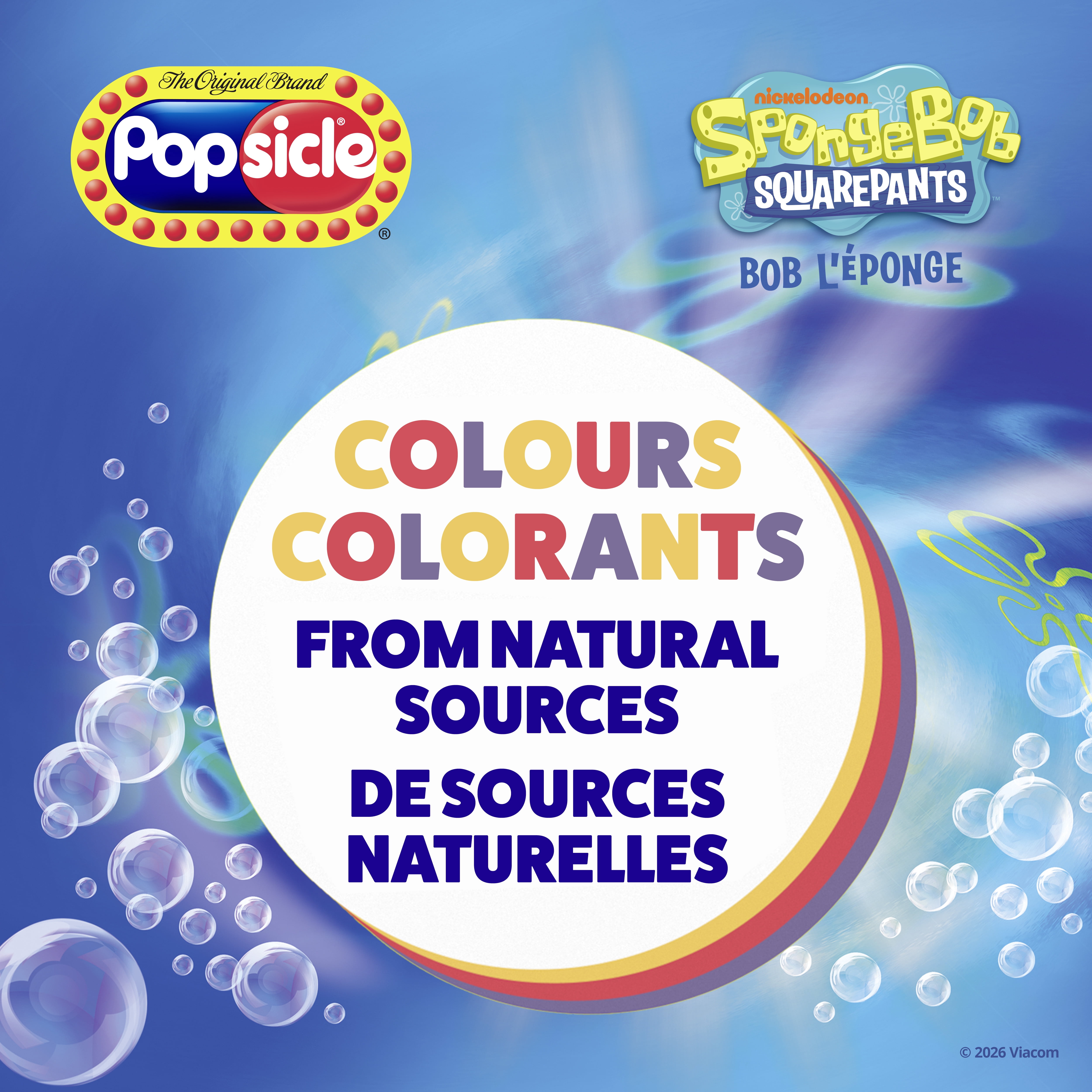 Popsicle SpongeBob SquarePants Ice Pops, 6 x 60 mL