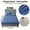 Blue, variant on 2/3pc Waterproof Fitted Sheet Set, Soft Deep Pocket Comfortable Bedding Set, For Bedroom Guest Room Hotel ( 1*Fitted Sheet + 1/2*pillowcase, Without Core)