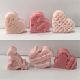 thumbnail image 3 of Molde de silicona con forma de corazón para chocolate, caramelos y galletas, bandeja de hielo con forma de corazón, herramienta para hornear, regalo, molde para velas y pasteles con forma de corazón, 3 of 3