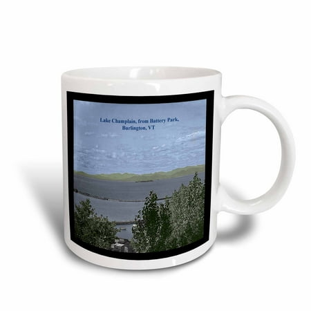 Stores In Burlington Vt 3dRose Lake Champlain, from Battery Park, Burlington, VT (Colorized Vintage 1904) - Ceramic Mug, 11-ounce ()