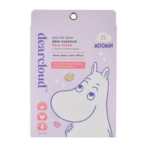 dearcloud x Moomin Sea Me Glow Dew Essence Face Mask, Korean Sheet Mask - Allantoin, Niacinamide & Cica (3 Pack)