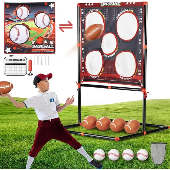 Football Toss Game Outdoor Toy for Kids Ages 3-8 for Backyard Beach Camping