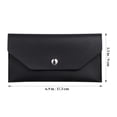 thumbnail image 3 of Cartera de mano tipo sobre, monedero de piel sintética, estilo sobre, elegante y alargada., 3 of 7