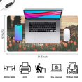 thumbnail image 3 of Canal Pink Tulip Flowers Gaming Mouse Mat,Rectangle XX Large Non-Slip Rubber Gaming Mouse Pad with Stitched Edges, Office Mouse Pad for Women Men Kids, 31.5x15.7, 3 of 7