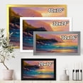 thumbnail image 4 of Romantic Beach During Warm Evening 32 in x 24 in Framed Photography Canvas Art Print, by Designart, 4 of 4