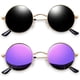 thumbnail image 1 of Gafas de sol Joopin Round Polarized UV400 Steampunk negro/morado, 1 of 6