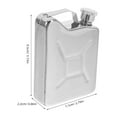 thumbnail image 2 of HOMEMAXS Portable Hip Flask Stainless Steel Wine Flask Portable Flask for Outdoor Camping, 2 of 8