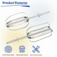 thumbnail image 3 of ABCISI Mixmaster Replacement Beaters Mixer Attachments Compatible with Older Vintage Sunbeam Mixmaster 1-8B,1-9AU,100-86659,7-01-10D Working on Sunbeam Mixer Replacement Parts, 3 of 7