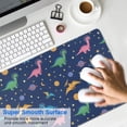 thumbnail image 4 of Long Mouse Pads for Desk,Dark Blue Space Dinosaur Pattern Desk Mats on Top Of Desks, Desk Mouse Pad Extra Large with 3mm Non-Slip Base and Stitched Edge for Gaming,Office,Work,Home 31.5"x11.8", 4 of 6