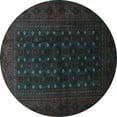 thumbnail image 1 of Ahgly Company Indoor Round Persian Light Blue Traditional Area Rugs, 7' Round, 1 of 4
