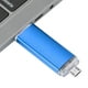 thumbnail image 4 of 2 In 1 U Disk, Aluminum Alloy Portable Blue High-Quality Flash Drive, Lightweight For Storing Photos Storing Music, 4 of 8