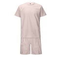 thumbnail image 4 of Short Sets for Men 2 Piece Outfits T Shirt and Shorts Men Summer Outfits Beach Clothes Mens Vacation Outfits, 4 of 9