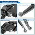 thumbnail image 4 of Short Long Brake Clutch Levers for Yamaha YZF R1 09-14 Adjustable Motorcycle Handlebar Brake Lever Aluminum Alloy Black Handle Titanium End, 4 of 6